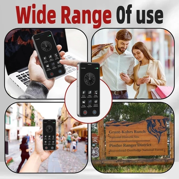 Uluck Taşınabilir Tercüman Cihazı ChatGPT Ai Voice Anında İki Yönlü 139 Dil - 5