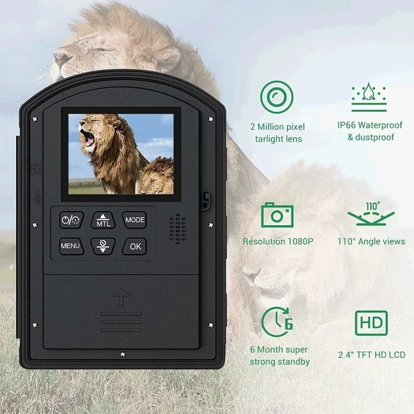 Dsoon Hızlandırılmış Kamera Dış Mekan İnşaat/Bitki/Hava Durumu/Yaşam 1080P - 2