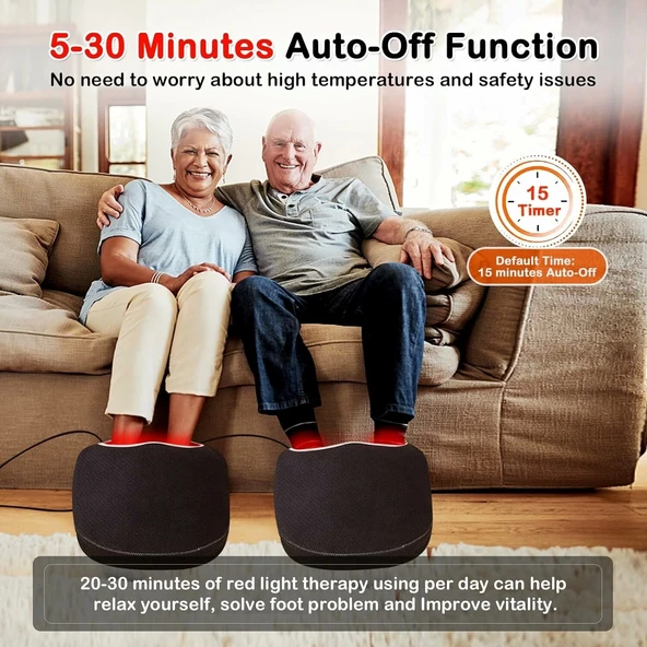 JOBYNA Ayak ve Ayak Bileği için Kızılötesi Işık ve Kırmızı Işık, 850nm Kızılötesi Işık - 4
