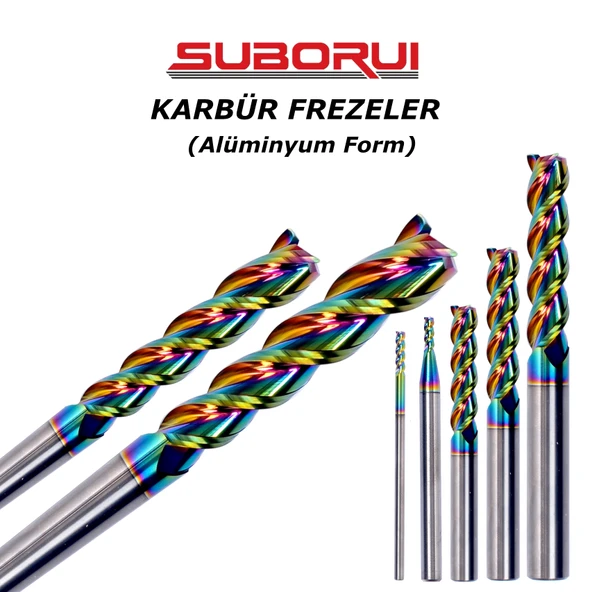 Ø12x45x100xØ12 Z:3 Karbür Freze - 2