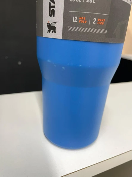 STANLEY IceFlow Flip Straw Pipetli Termos Bardak 0.89 lt Azure Mavi (Teşhir&Outlet) - 5