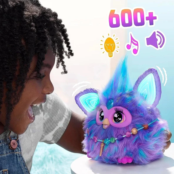 Hasbro Furby Mor, 15 Moda Aksesuarı - 4