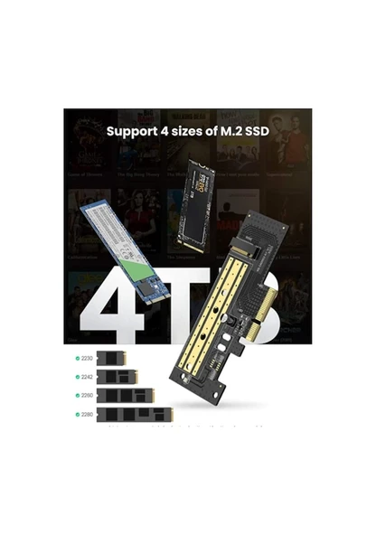 Ugreen Pcıe 3.0 X 4 Nvme M.2 Ssd Dönüştürücü Adaptör - Resim 4