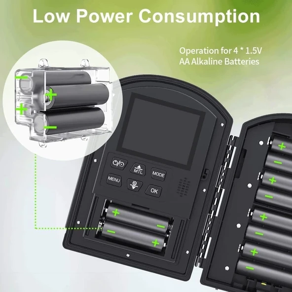 Dsoon Hızlandırılmış Kamera Dış Mekan İnşaat/Bitki/Hava Durumu/Yaşam 1080P - 4