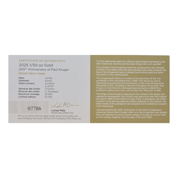 AgaKulche Krugerrand 2025 Altın Sikke Coin - 6