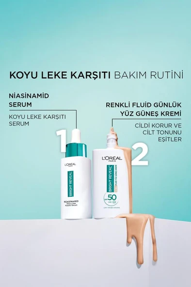 Bright Reveal Spf 50 Koyu Leke Karşıtı Renkli Fluid Günlük Yüz Güneş Kremi 50ml - Medium - 8