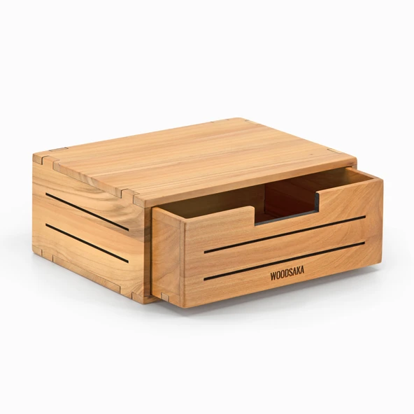 Woodsaka - 3Line Mini Çekmece - Masaüstü Kutu - 3