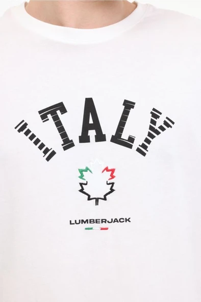 Lumberjack ML RENATO 11ITL1030 5FX 101940309 Erkek Tişört Beyaz S-XXL - 3