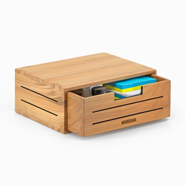 Woodsaka - 3Line Mini Çekmece - Masaüstü Kutu - 6