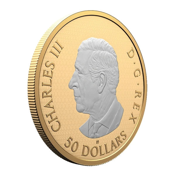 AgaKulche Maple Leaves in Motion 2025 Altın Kaplama Gümüş Sikke Coin - 3