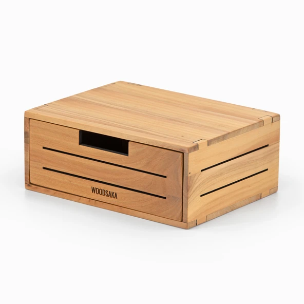Woodsaka - 3Line Mini Çekmece - Masaüstü Kutu - 4