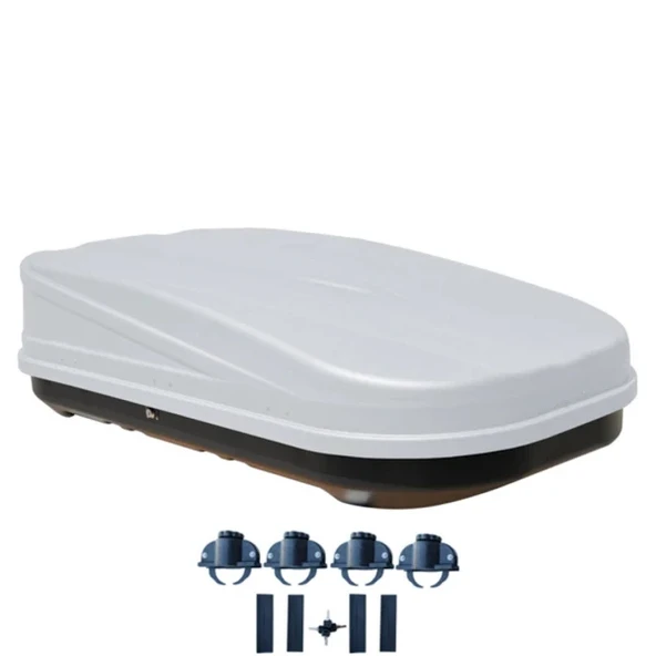 370 Litre Araç Üstü Port Bagaj Çift Açılım (Beyaz) - 3