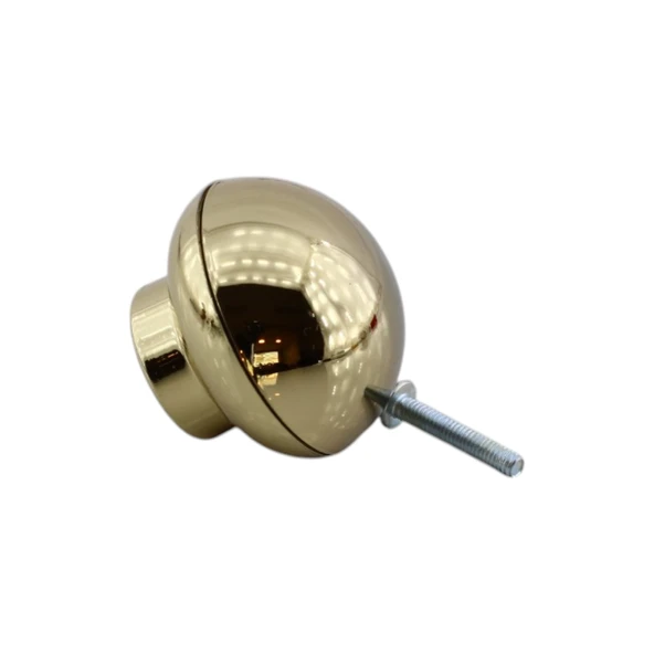 Mobilya Mutfak Dolap Dolabı Çekmece Kulpu Kulbu Plastik Altın Tek Vidalı Düğme Kulp Gold - Resim 3