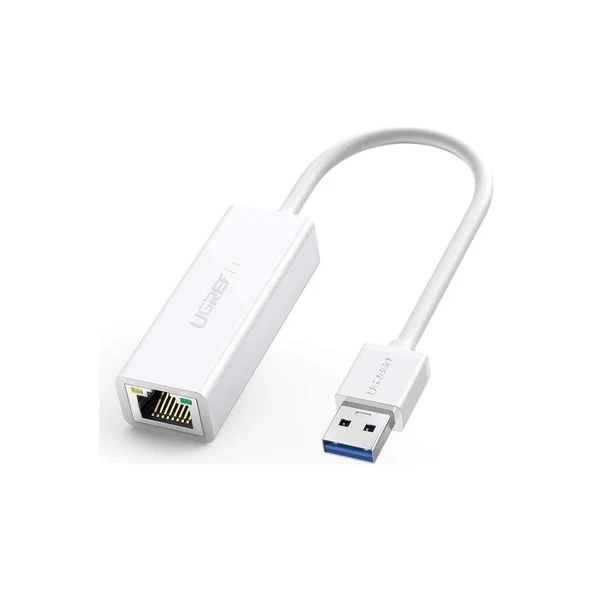 USB 3.0 Pc Mac Konsol Tv Box Ethernet Adaptörü Beyaz