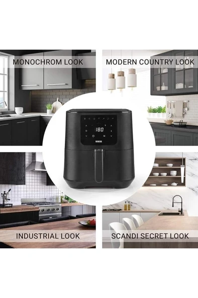 N8WERK Air Fryer 5.5 lt 1800 W Sıcak Hava Fritözü - Resim 5