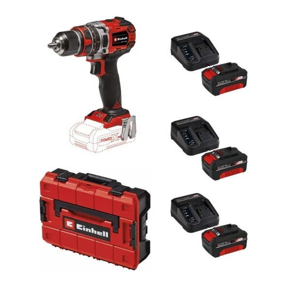 Einhell Tp-Cd 18/50 Li-I Bl Solo Akülü Vidalama + 3 x 4 Ah Starter Kit (Çanta Dahil)