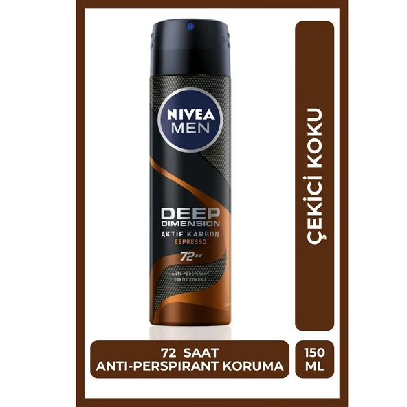 Nivea Men Deep Dimension Espresso Erkek Deodorant 150 ml - 2