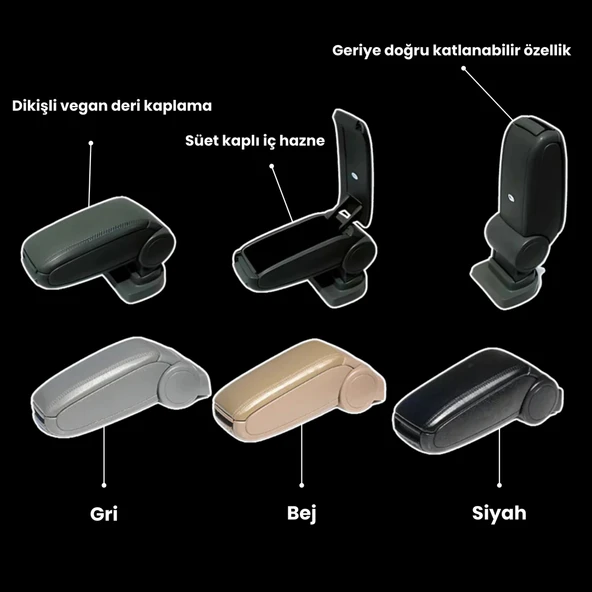 Ford Focus 3 Kolçak Siyah Usb'li Araçlar Için 2010-2014 Arası - 4