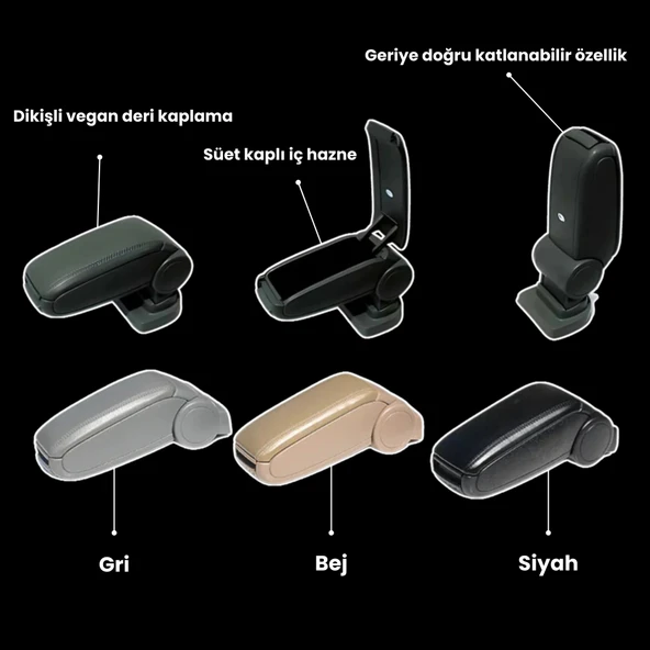 Ehiltek Citroen C-Elysee Kolçak Siyah 2012 ve Sonrası - 4