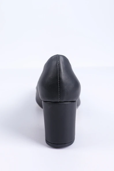 KALIN TOPUK YAN TAŞLI STİLETTO  SİYAH - 3