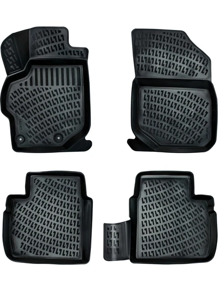 Renault Megane 1 3D Havuzlu Paspas Siyah 1995-2002 Arası