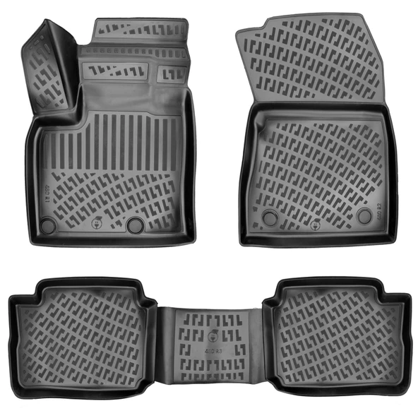 Nissan Qashqai 3 3D Havuzlu Paspas Siyah 2022 ve Sonrası