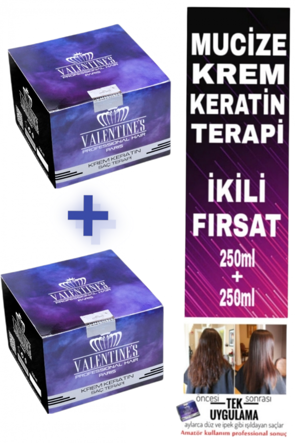 PROFESSIONAL MUCİZE KREM KERATİN TERAPİ (Brezilya fönü) İKİLİ FIRSAT 250ML+250ML