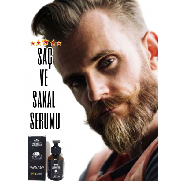 19 DOĞAL YAĞ ÖZLÜ ERKEĞE ÖZEL YILAN YAĞI ULTRA BAKIM SAÇ VE SAKAL SERUM - 2