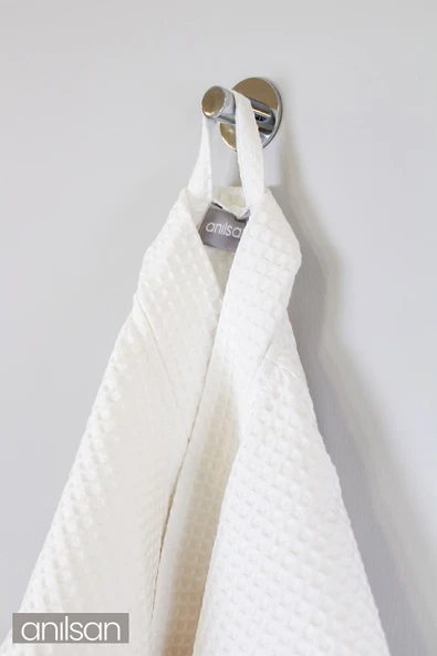 %100 Pamuk Pike Bornoz - Kimono Otel Bornozu, Spa Için Ideal, Günlük Kullanıma Uygun - 10