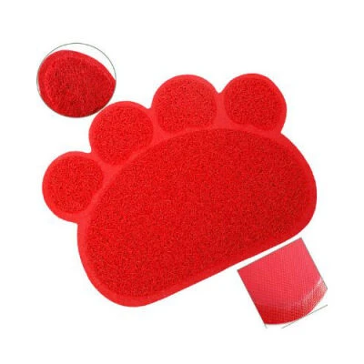 EuroCat Kedi Tuvaleti Önü Paspası Kırmızı 60x45 Cm