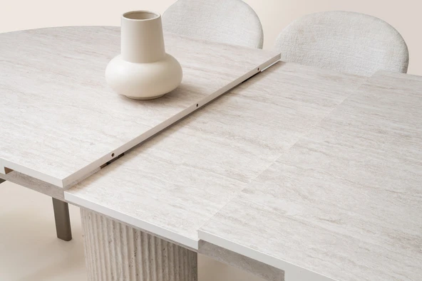 MİLANO AÇILIR MDF MASA+6 SANDALYE - Resim 4