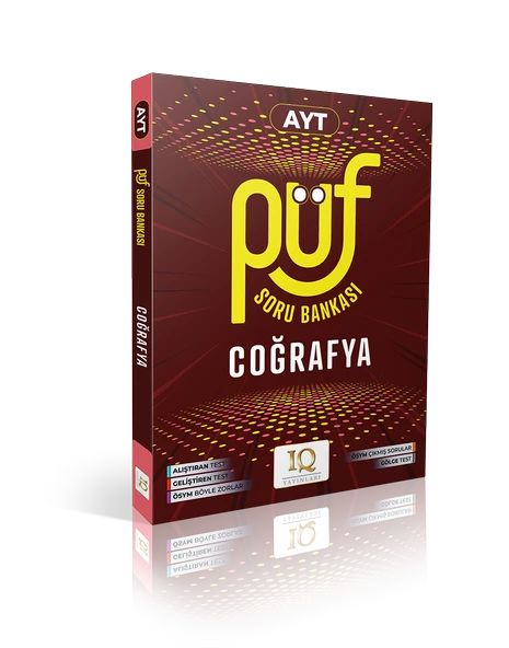 IQ Yayınları AYT PÜF Coğrafya Soru Bankası - 2