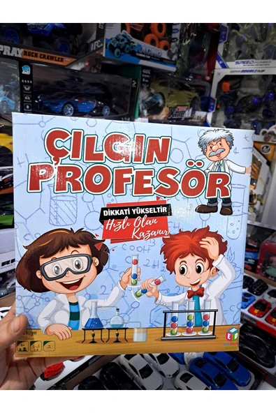 OYUN ÇILGIN PROFESÖR OYUNU 54 OYUN KARTI 24 TOP RENKLİ AKIL OYUNU ZEKA BECERİ 27X28CM - 3