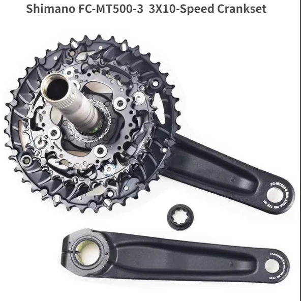 Shimano Deore FC-MT500-3 40/30/22T 175mm 3x10 Uyumlu Aynakol Hollowtech Aynakol - 4