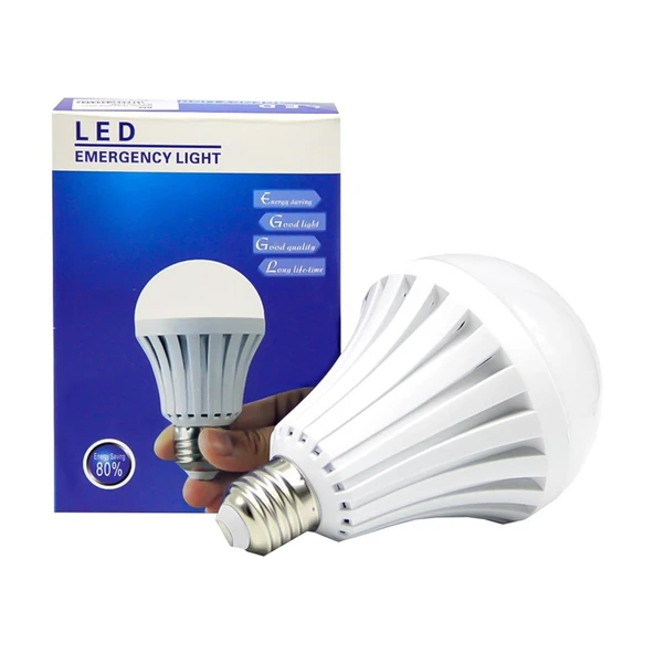 Ayt Powermaster PM-25221 5 Watt E27 220 V 6500K Beyaz Şarjlı Led Ampul Şarjlı Lamba - 6