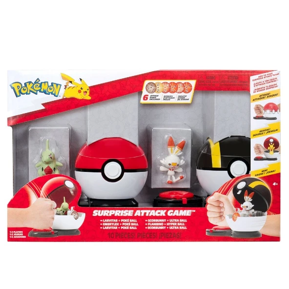 Pokemon Sürpriz Atak Oyun Seti S4 Larvitar ve Scorbunny - 4