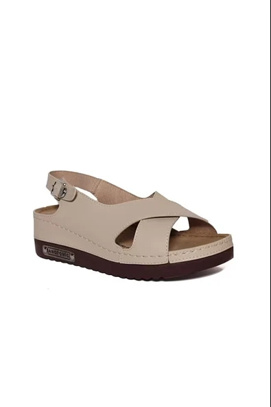 Roy Jones Kadın Ortopedik Şık Konfor Modeli Anatomik Rahat Taban Kısa Topuklu Günlük Sandalet Terlik - 3