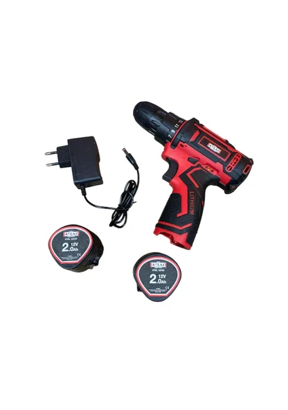 Attlas Eco 12V 2.0 AMPER CDD-202C Akülü Matkap-A0104086 - 2