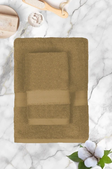 Büyük Battal Boy 2'li Set Banyo ve Hamam Havlusu %100 Pamuklu Denis - 6