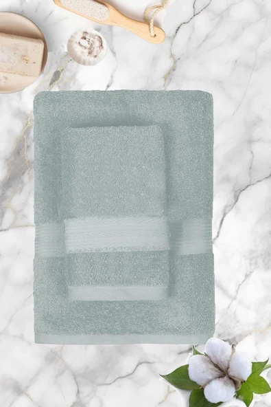 Büyük Battal Boy 2'li Set Banyo ve Hamam Havlusu %100 Pamuklu Denis - 10