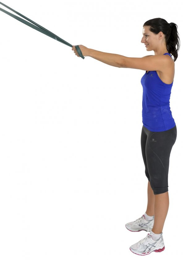 MAXİ PİLATES & YOGA EGZERSİZ BANDI , THERABAND YEŞİL RENK(ORTA) 1.5 MT - 6