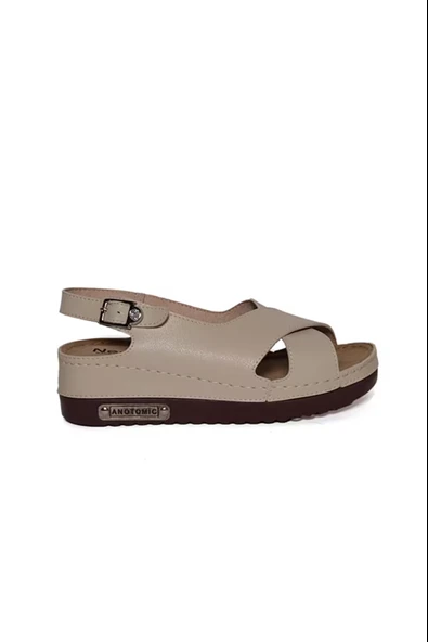 Roy Jones Kadın Ortopedik Şık Konfor Modeli Anatomik Rahat Taban Kısa Topuklu Günlük Sandalet Terlik