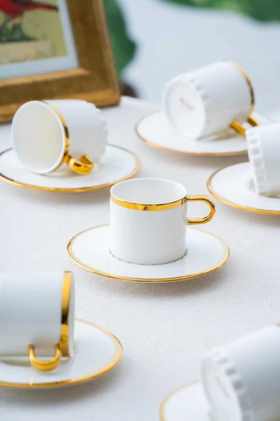 Acar Elio 6'lı Kahve Fincan Takımı HXF-06921