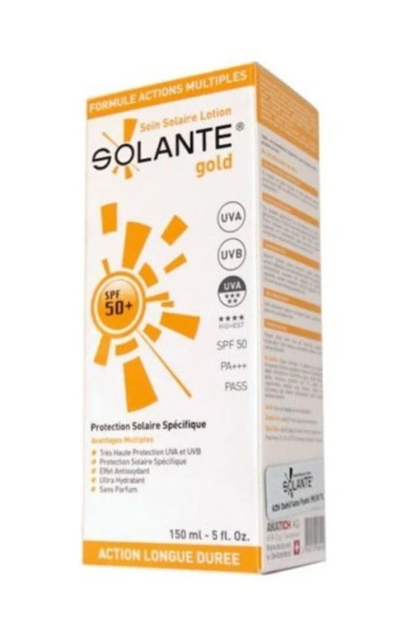 Solante Gold Adult Spf 50+ 150 ml Güneş Koruyucu Losyon