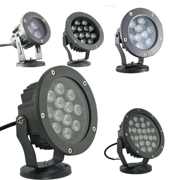 BAHÇE LED ARMATÜR paslanmaz dekoratif dış mekan Aydınlatma lamba spot gösteri Soğuk Beyaz A-1304 12W 220V IP68 - 3
