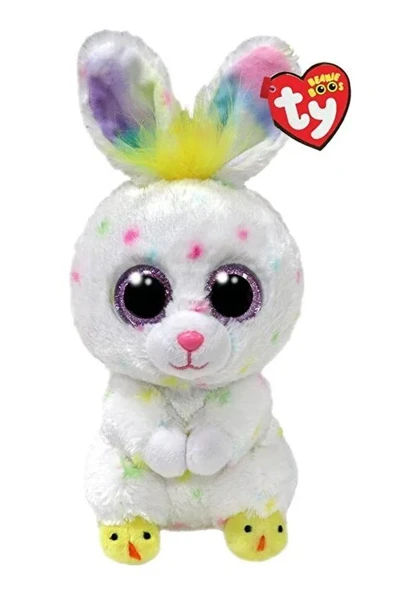 TY Dusty - Beyaz Tavşan 15 cm: Yumuşaklığı ve Neşesiyle Kalbinizi Çalacak! - 2
