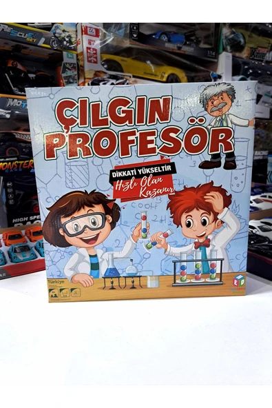 OYUN ÇILGIN PROFESÖR OYUNU 54 OYUN KARTI 24 TOP RENKLİ AKIL OYUNU ZEKA BECERİ 27X28CM - 2