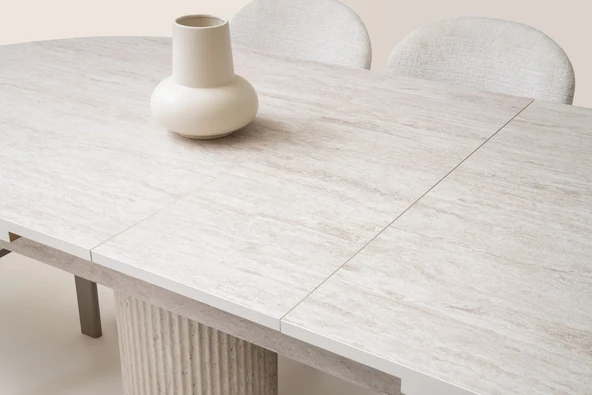 MİLANO AÇILIR MDF MASA+6 SANDALYE - Resim 6