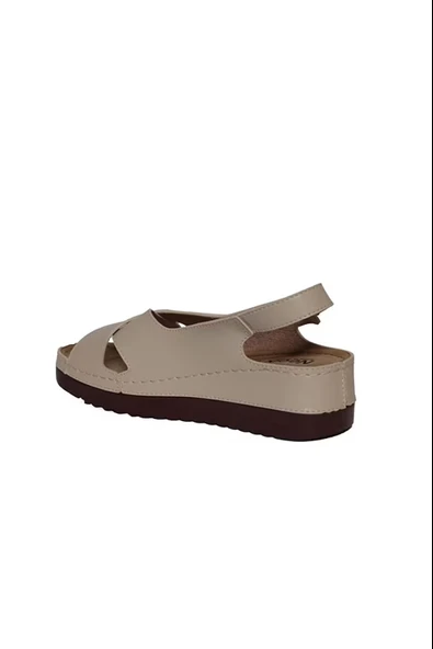 Roy Jones Kadın Ortopedik Şık Konfor Modeli Anatomik Rahat Taban Kısa Topuklu Günlük Sandalet Terlik - 2