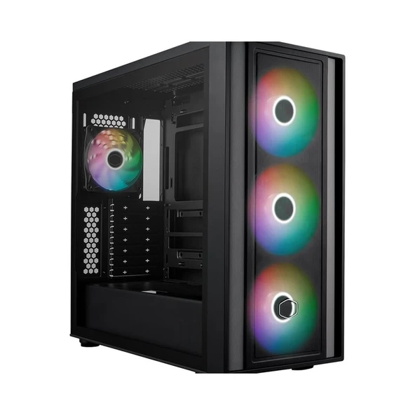 CM MasterBox 600 TG Mesh Siyah ARGB 3x14cm Fanı, Normal ve Back-Connect Anakart Destekli  ATX Kasa